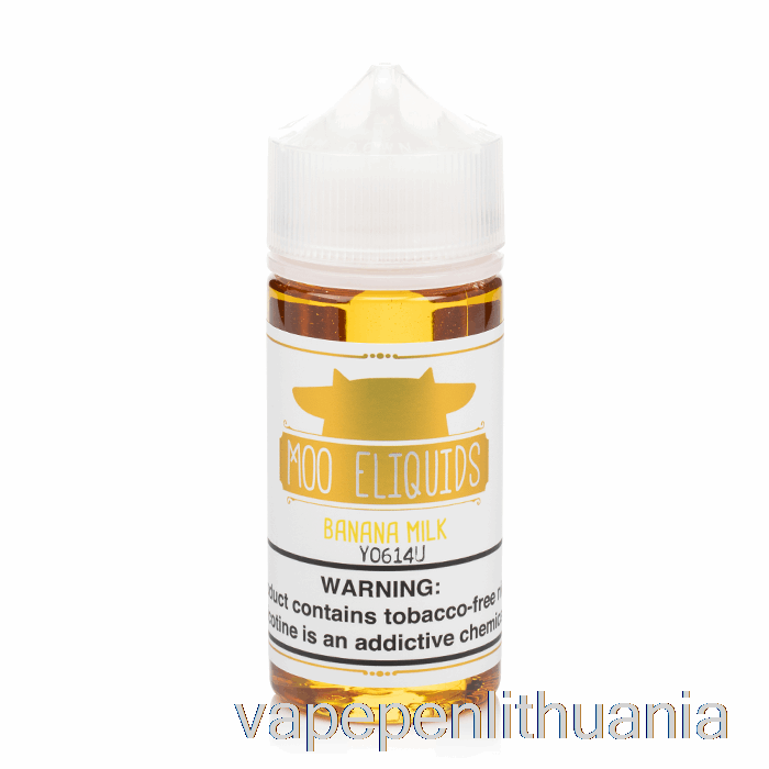 Bananų Pienas - Moo E-skysčiai - 100ml 3mg Vape Skystis